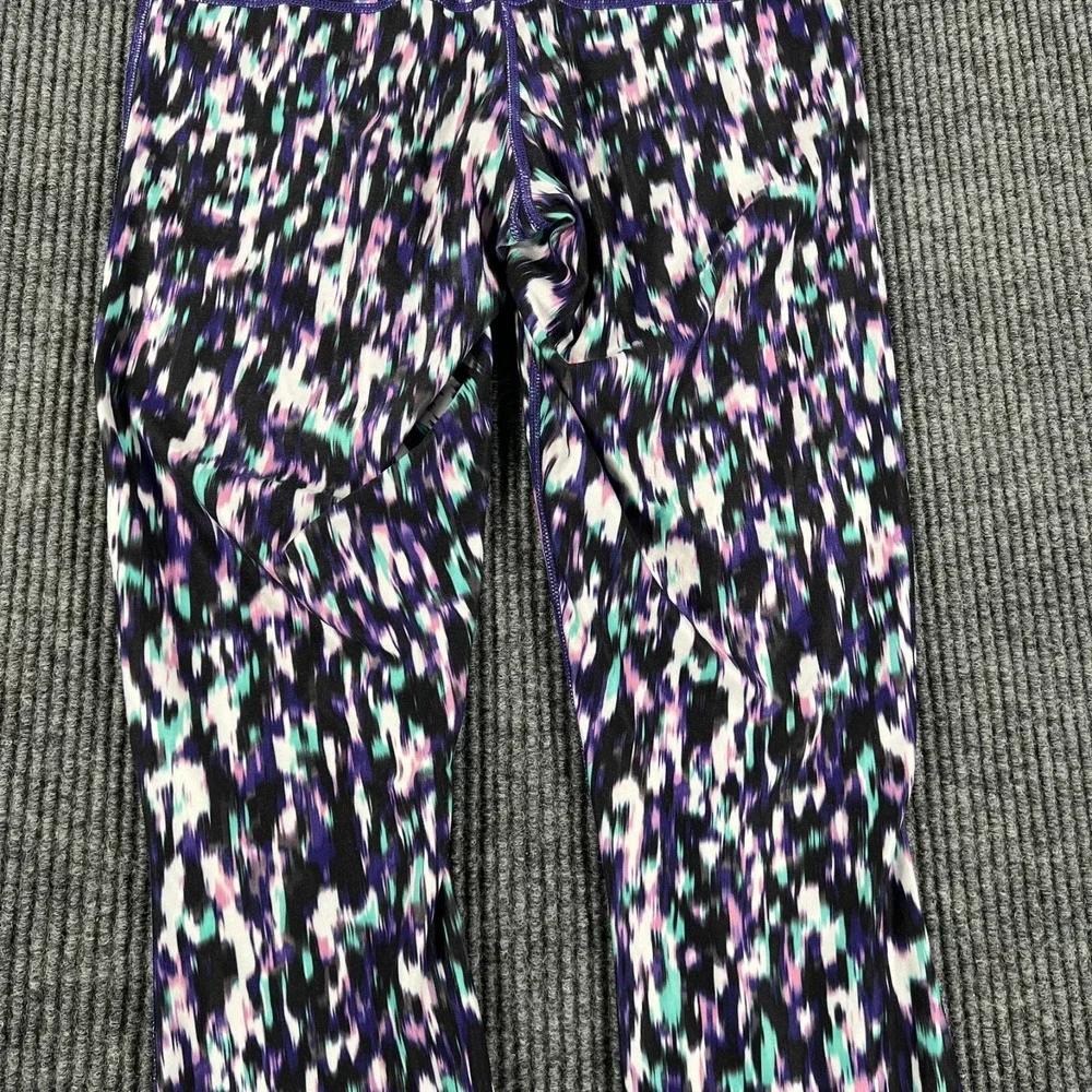 Nike Leggings Womens Small Purple Active Casual Dri Fit Gym Run Lift Yoga